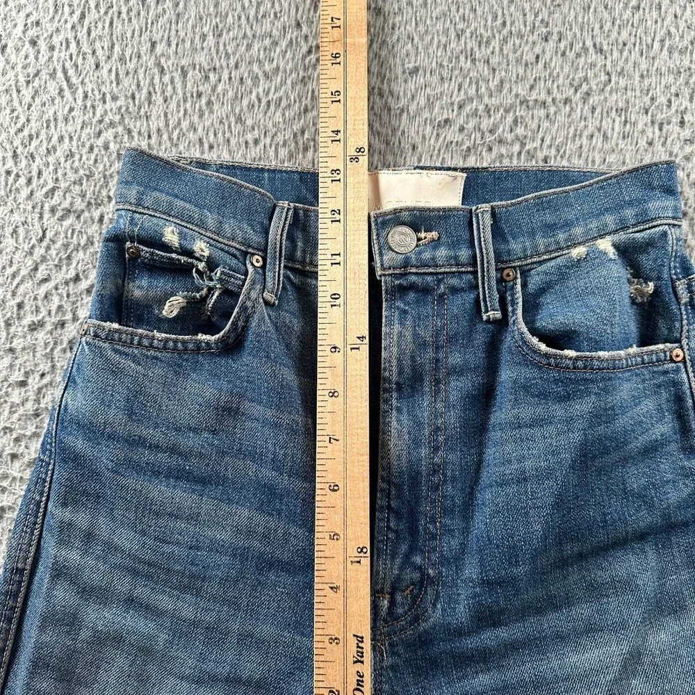 Mother Superior Jeans Womens 26 High Waisted Smokin Double Ankle‎ Blue - Picture 6 of 15